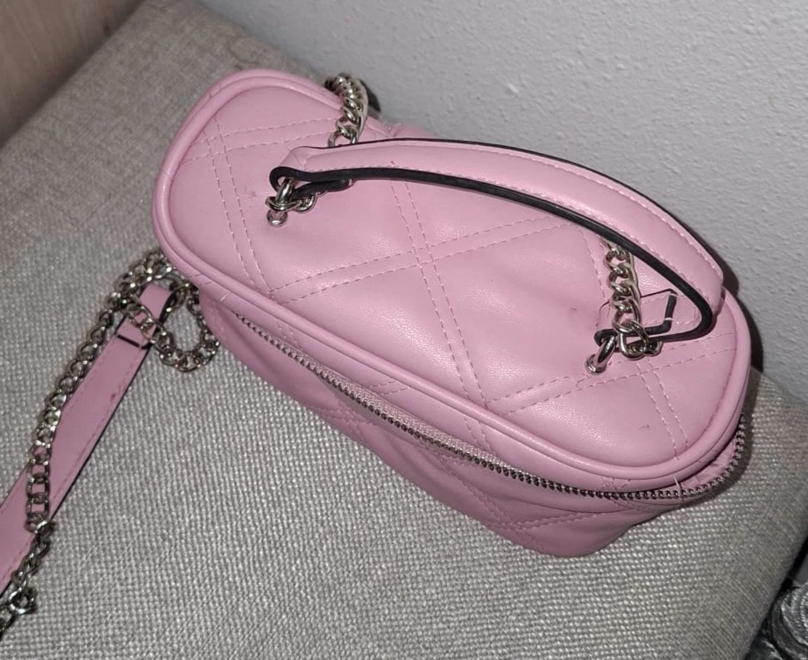 Bolso Rosa Stradivarius Acolchado con Cadena edição limitada Y2K – photo 2